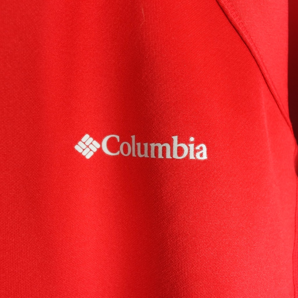 Columbia red Omni-Heat half zip pullover, size Med - Picture 5 of 8